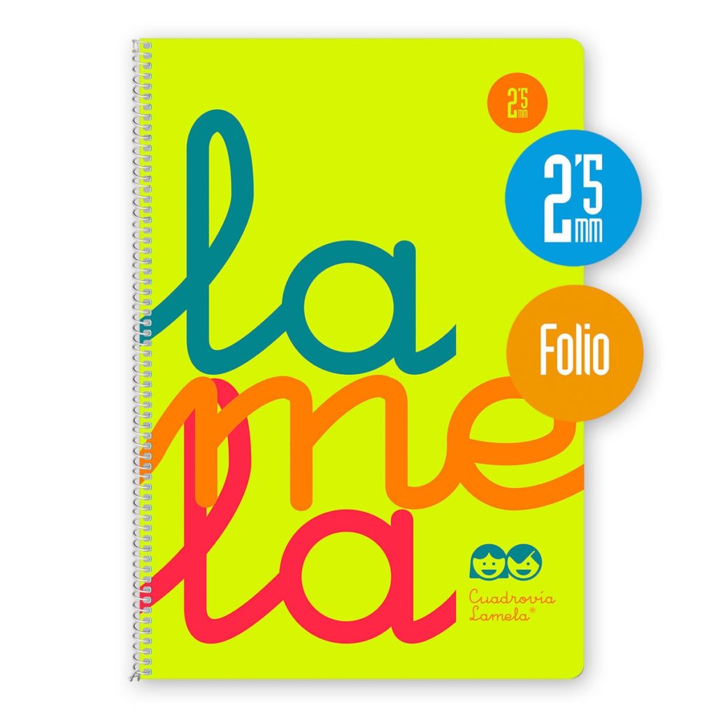 Cuaderno Espiral Folio Hojas Grs Cubierta Polipropileno Fluor