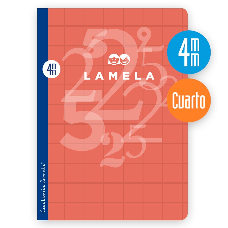 Libreta apaisada cuadrícula 4mm LAMELA – pequemusi
